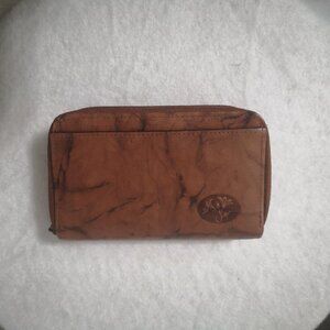 Buxton Top Grain Cowhide Leather Ladies Dark Brown Wallet